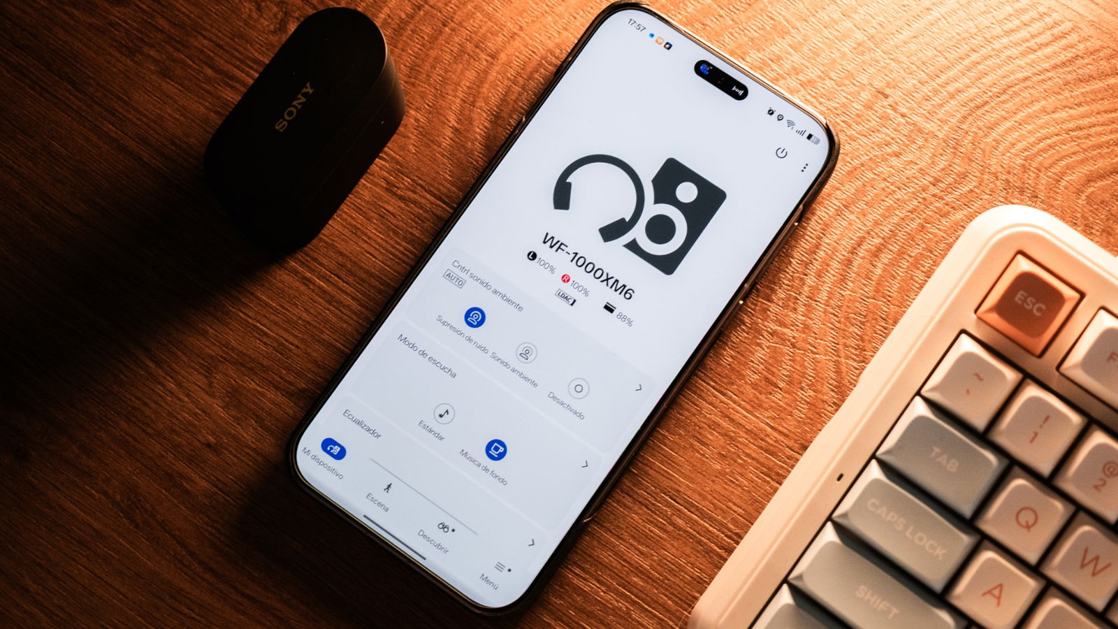 App de los Sony WF1000XM6