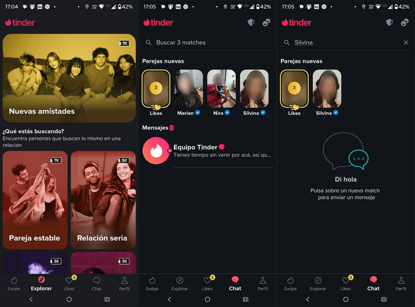 Cómo buscar a alguien por su nombre si ya hiciste match