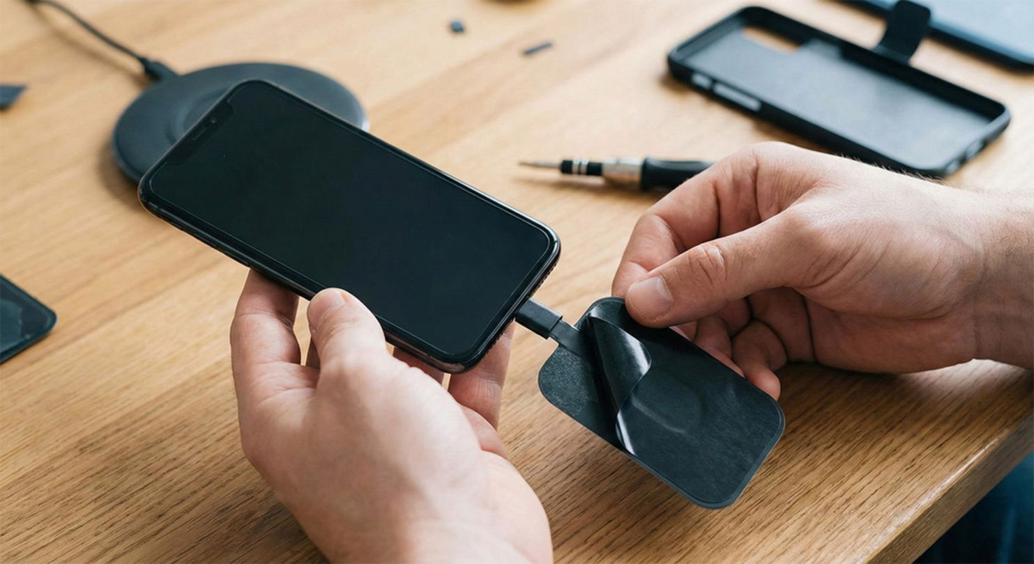 Cómo instalar un receptor de carga inalámbrica paso a paso