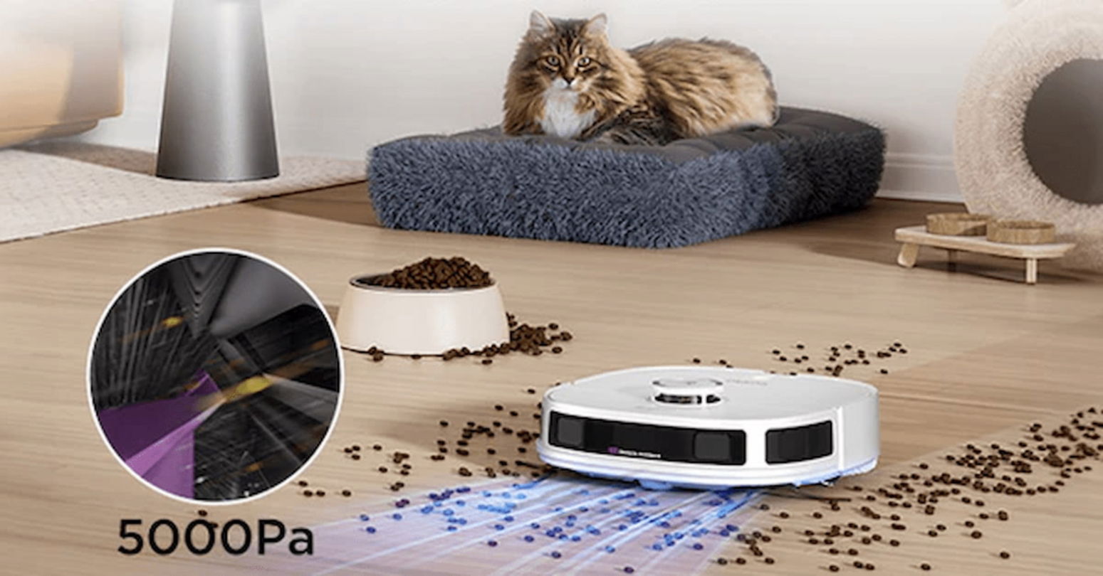 Este robot aspirador puede limpinar hasta el pelo de mascota de la alfombra