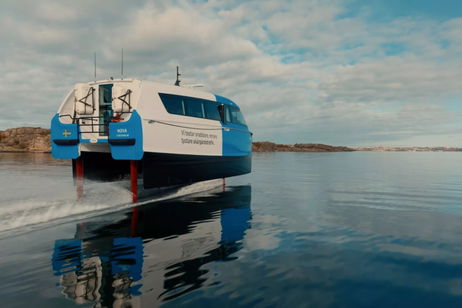 Este ferry hidroala eléctrico ha hecho historia al completar una travesía de 160 millas náuticas