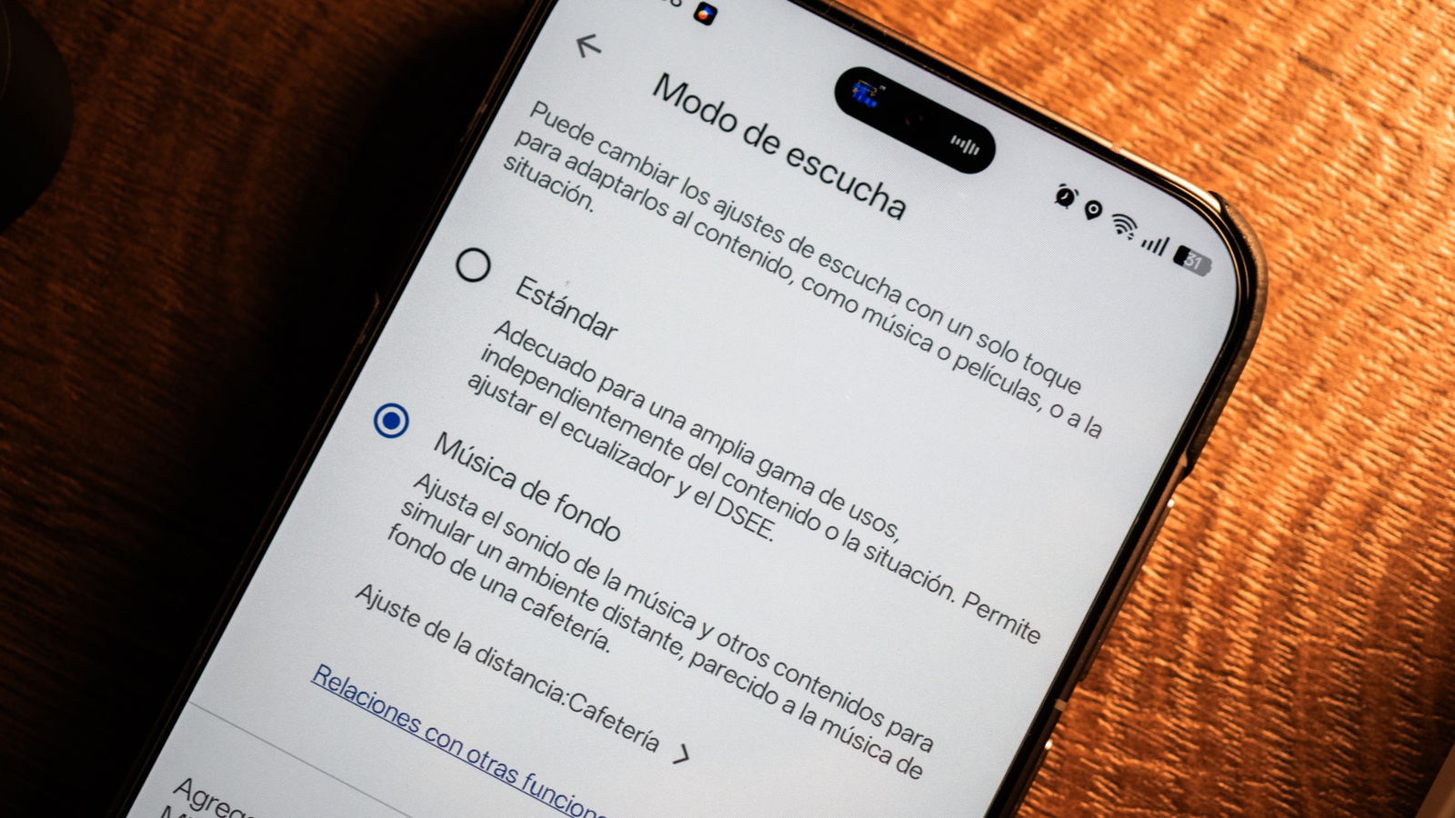 Modo musica de fondo