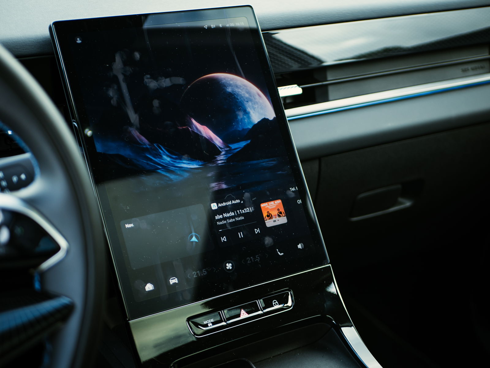 Pantalla central del JAECOO 5 EV / Fotografía de Christian Collado