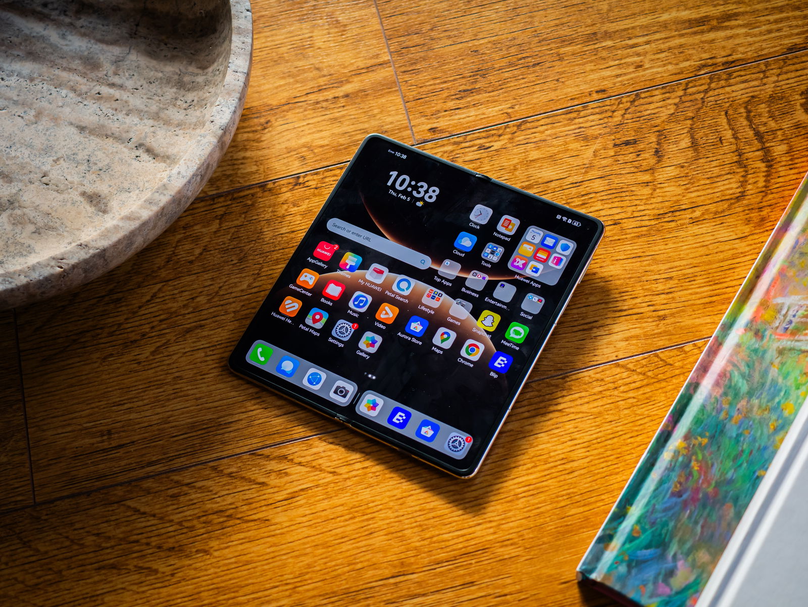 Pantalla interior y software del HUAWEI Mate X7