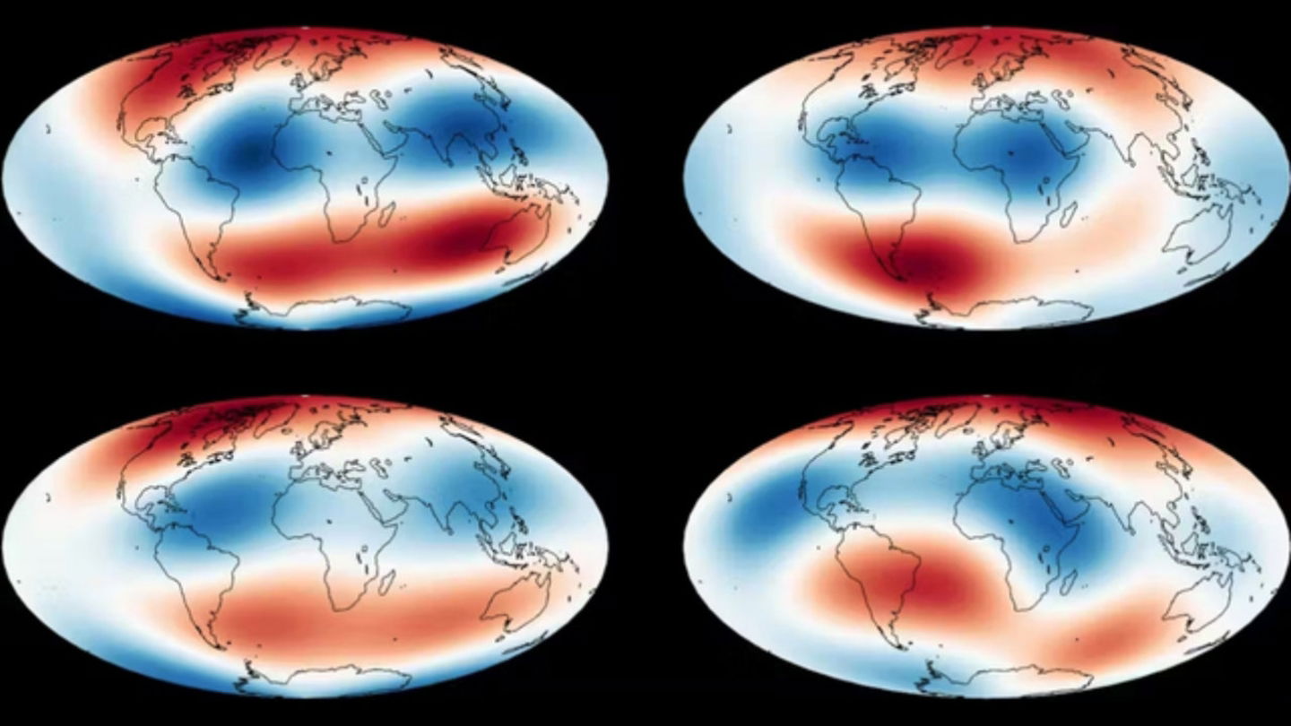 Imagen de campo magnético terrestre