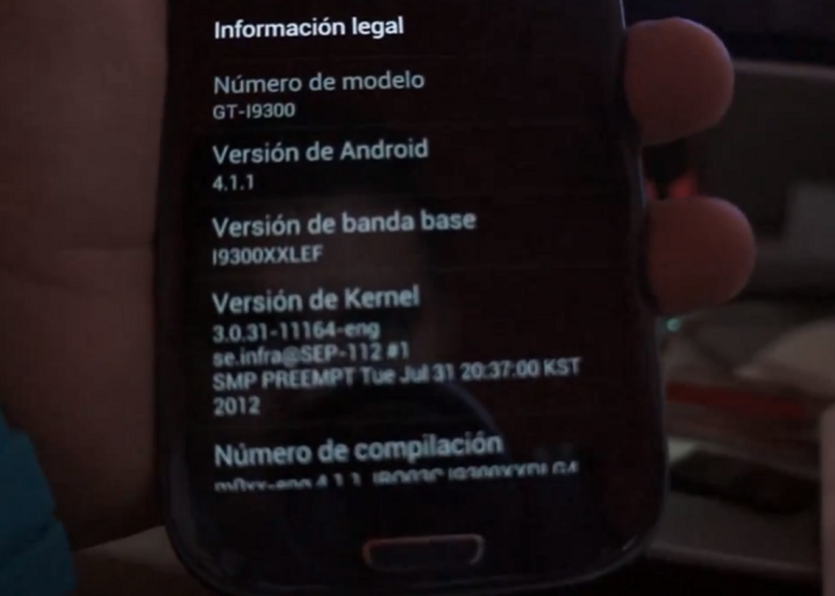 Aparece un vídeo en el que se muestra Jelly Bean en un Samsung Galaxy S III
