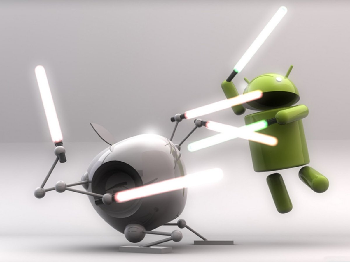 Foto de Android versus iPhone
