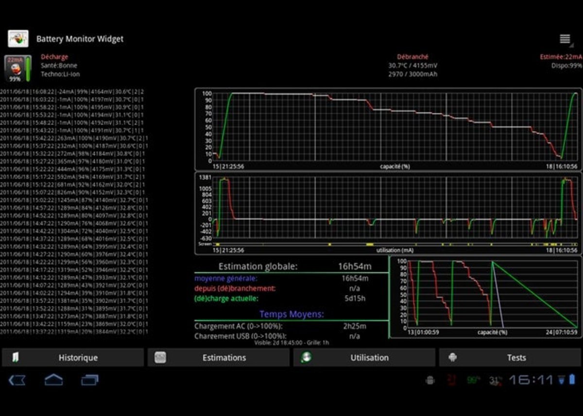 Imagen del programa Battery Monitor widget