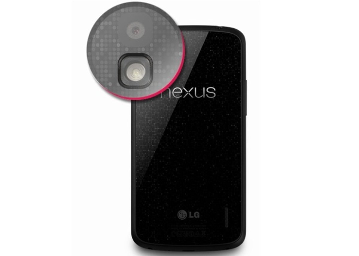Detalle de la cámara del Google Nexus 4