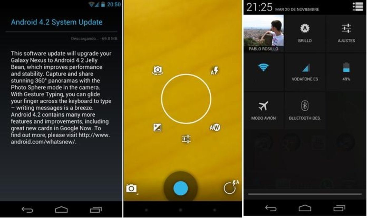 Samsung Galaxy Nexus actualizado a Android 4.2