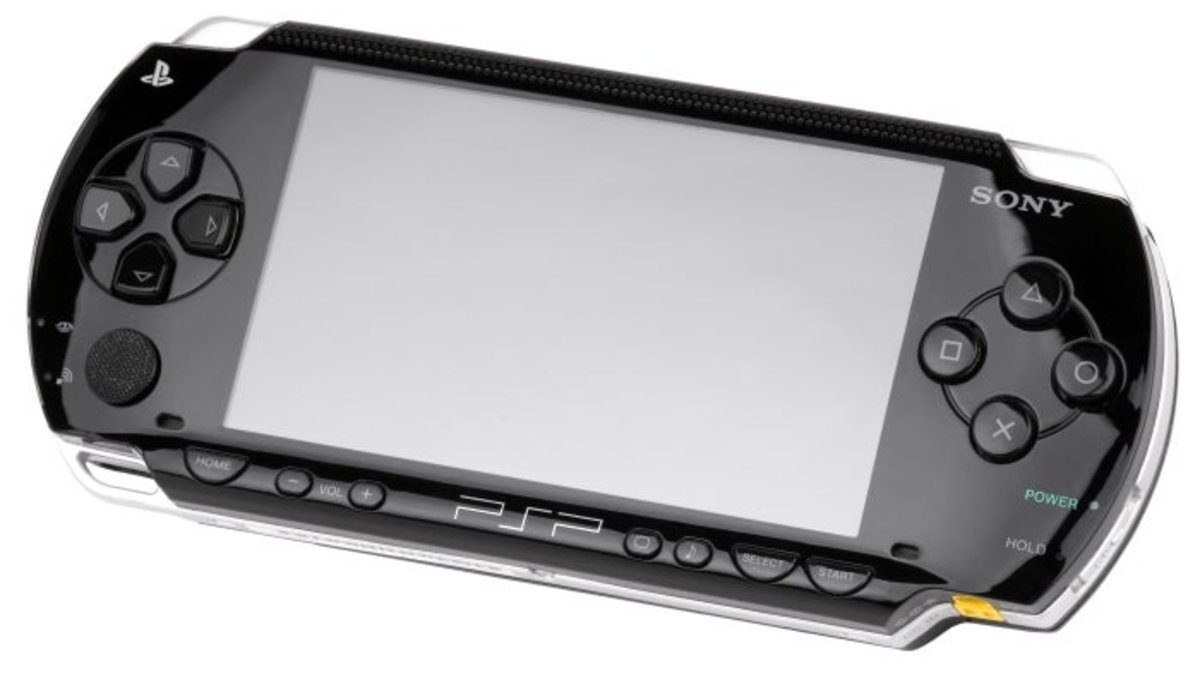 Primer plano de la portátil de Sony, PSP