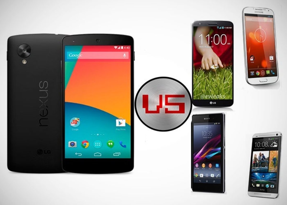 El nuevo Google Nexus 5 frente a la actual gama alta de Android