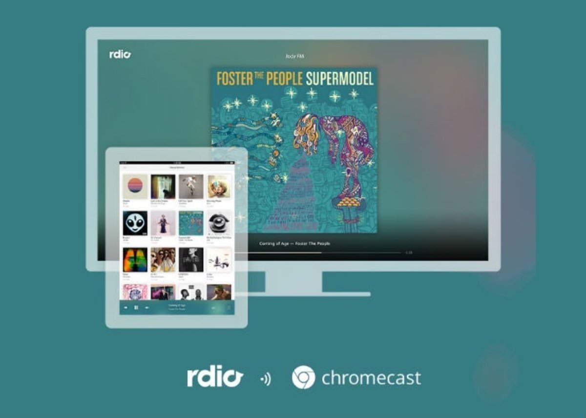 Rdio también se une al soporte para Chromecast, toda la música que quieras en tu televisor