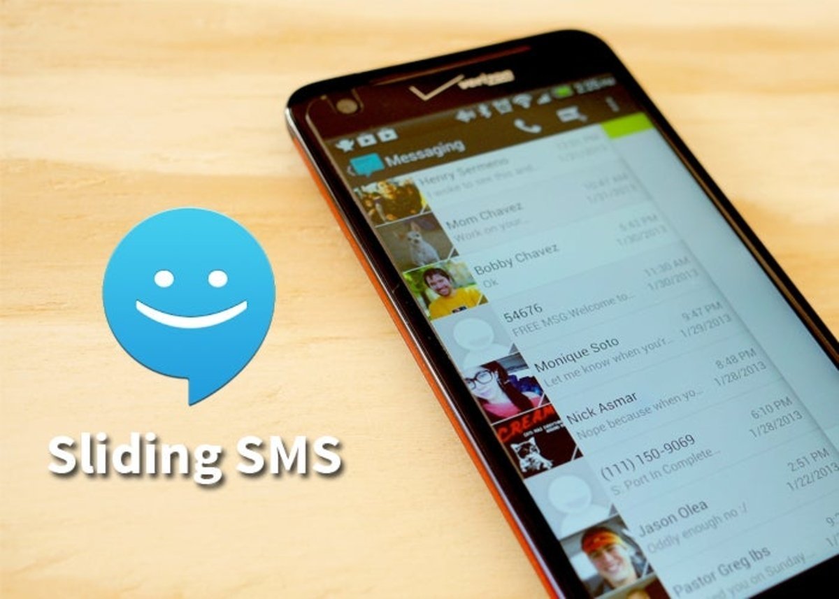 Sliding SMS la aplicación de mensajes de CyanogenMod