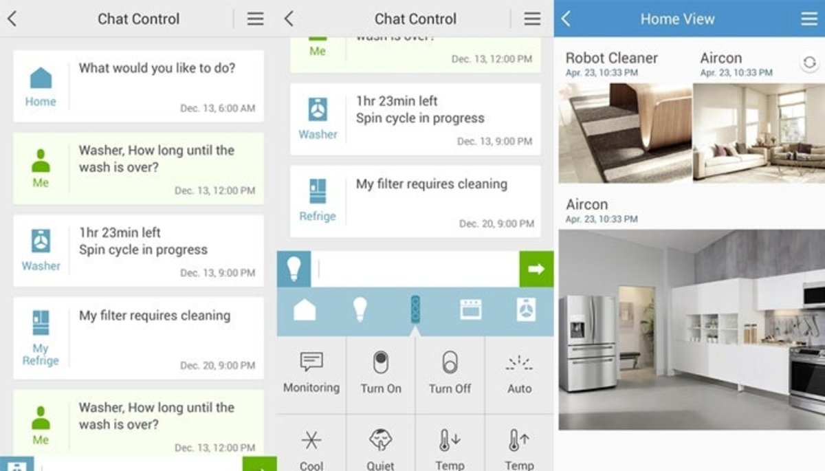 Samsung Smart Home aplicación para comunicarse 
