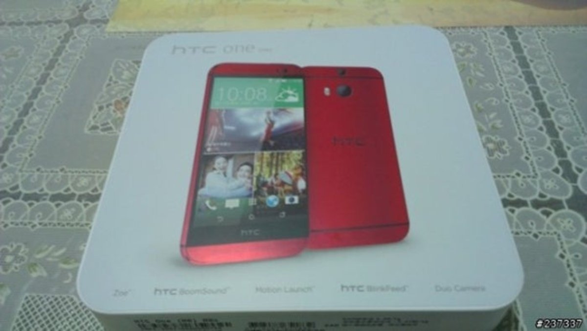 Caja del HTC One (M8) rojo