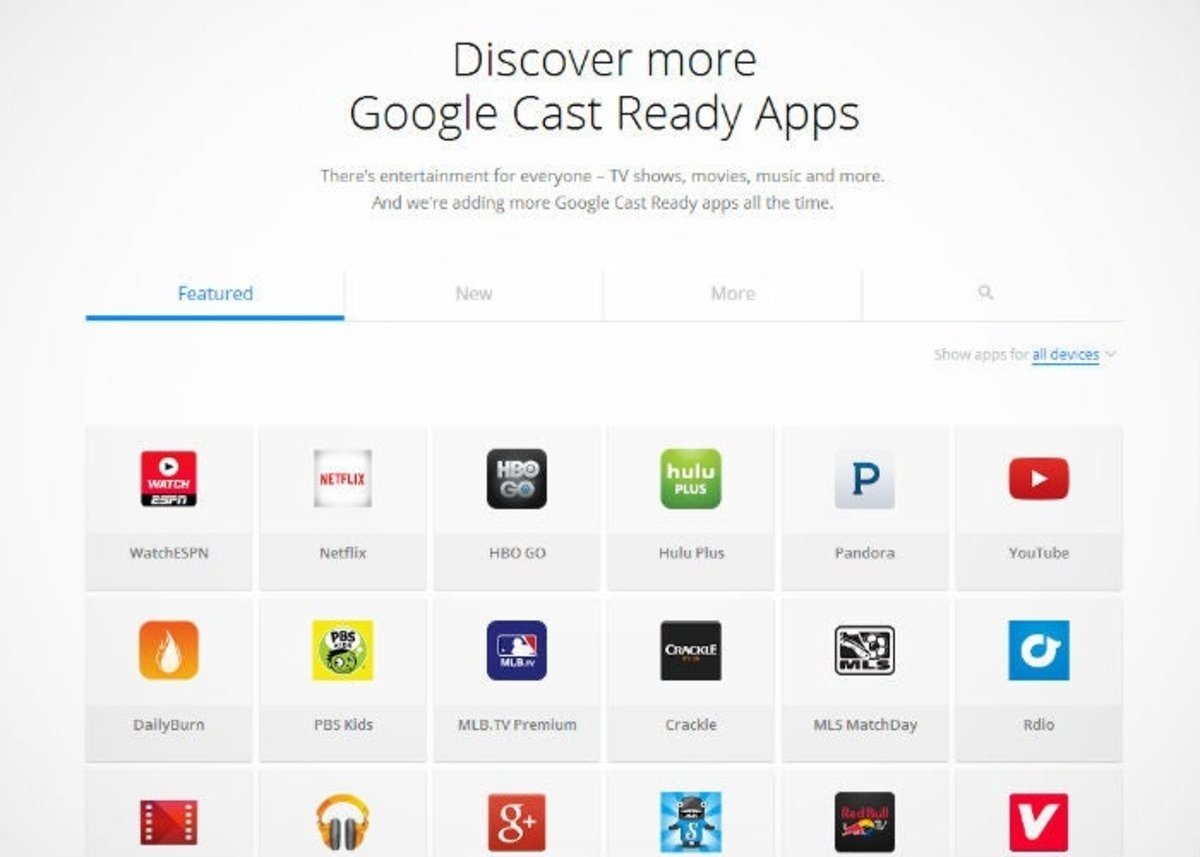 ¿Buscas aplicaciones para Chromecast? Google ahora nos lo pone más fácil