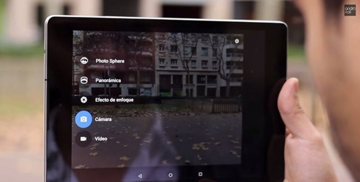 App de cámara de la Google Nexus 9