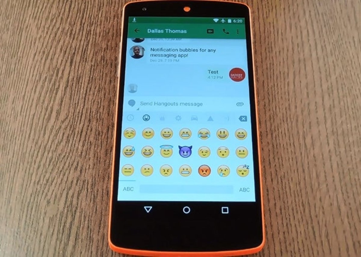 Emoji iOS en Nexus 5