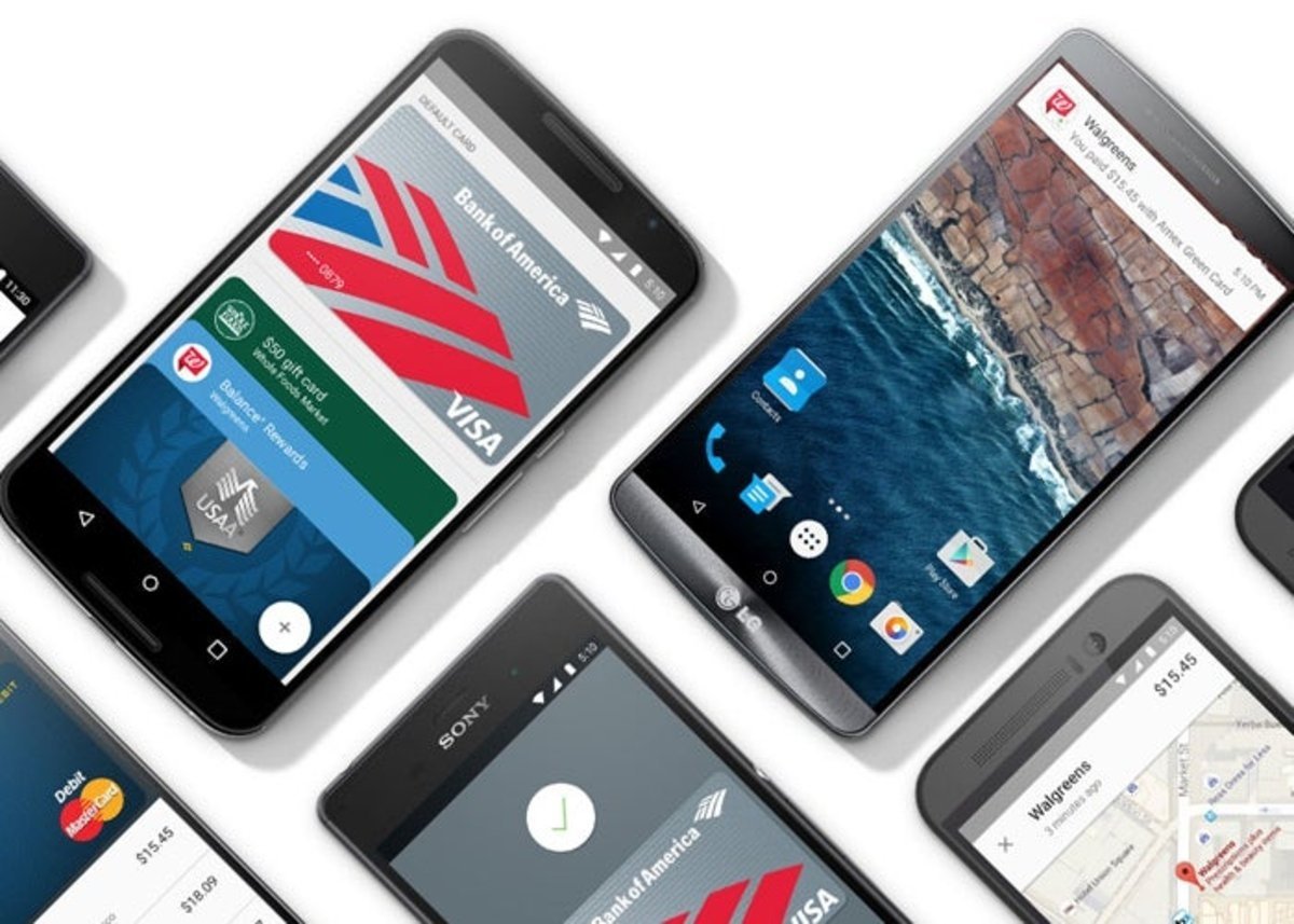 Android Pay smartphones