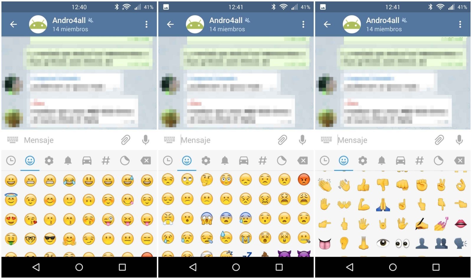 Telegram 3.2.5 emoji