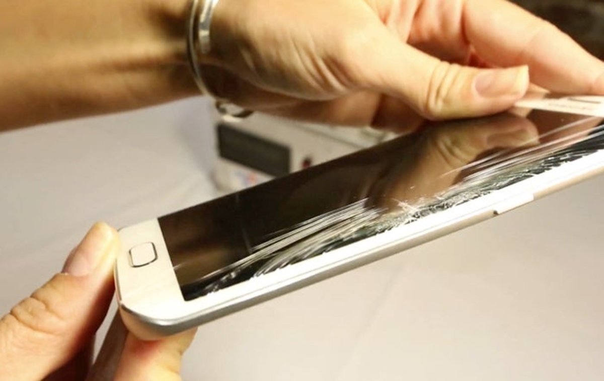Samsung Galaxy S6 bendtest pantalla rota