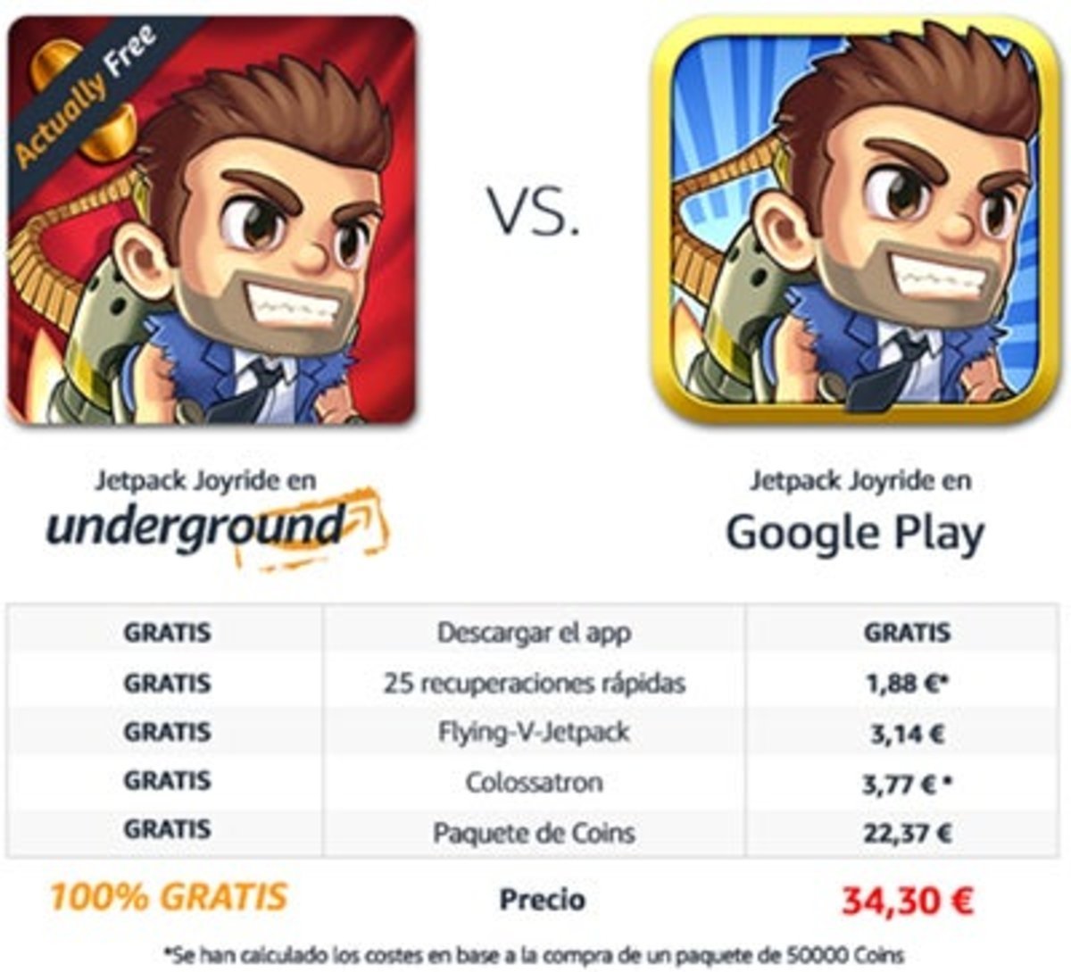 amazon underground vs google play