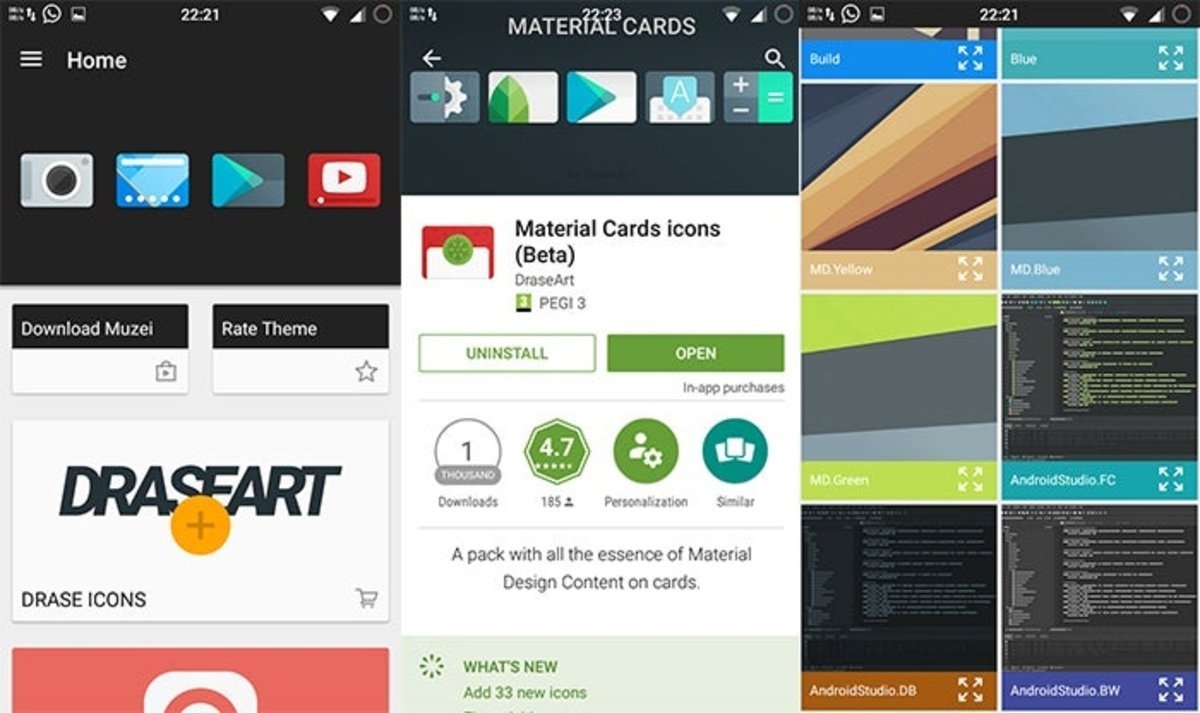 Material Cards pack de Iconos Play Store