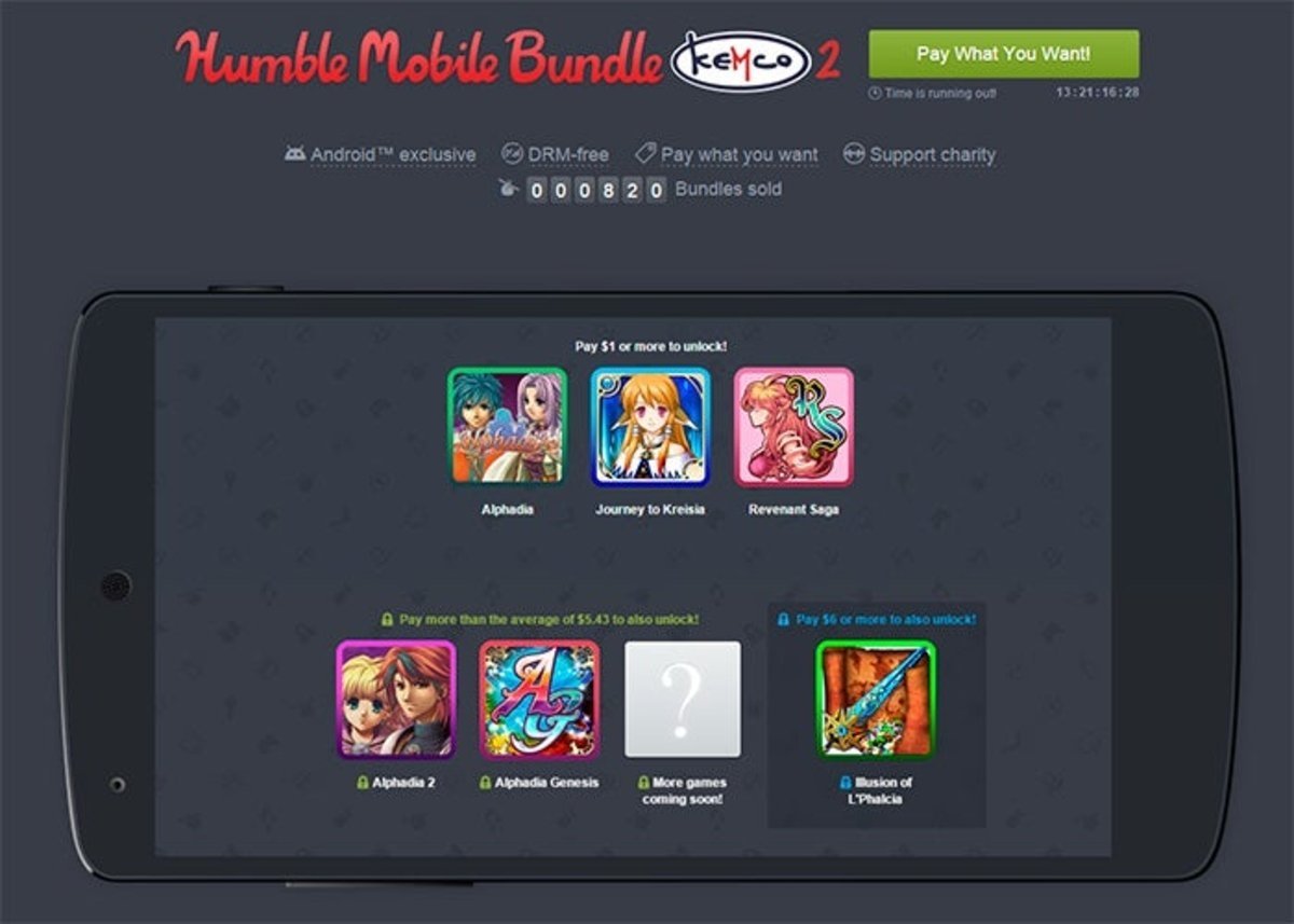 El nuevo Humble Mobile Bundle trae 6 juegos de KEMCO