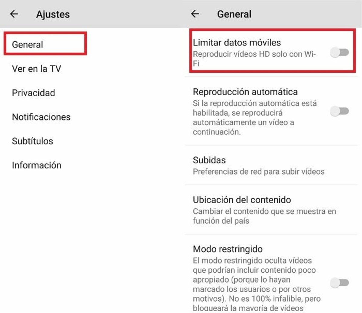 youtube truco datos moviles