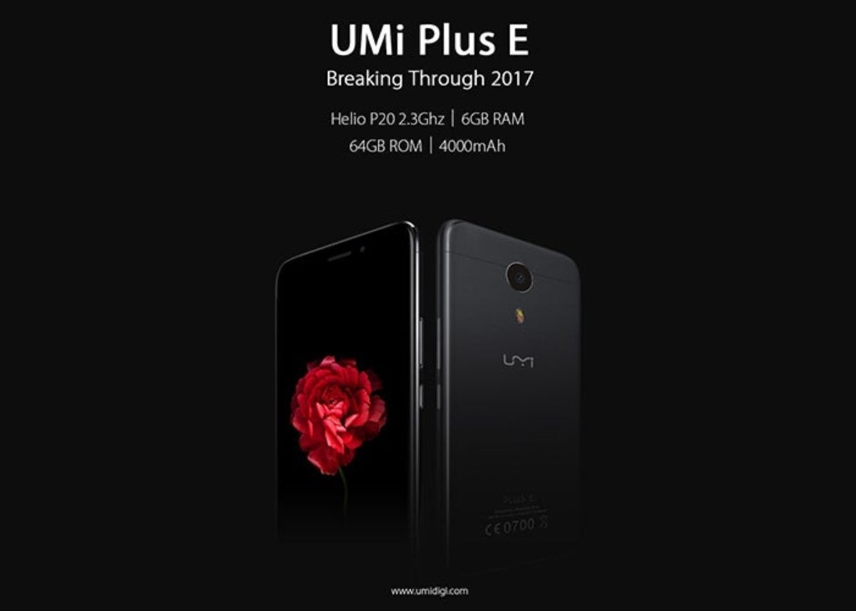UMi Plus E: el primer smartphone en incorporar el Helio P20 y 6 GB de RAM