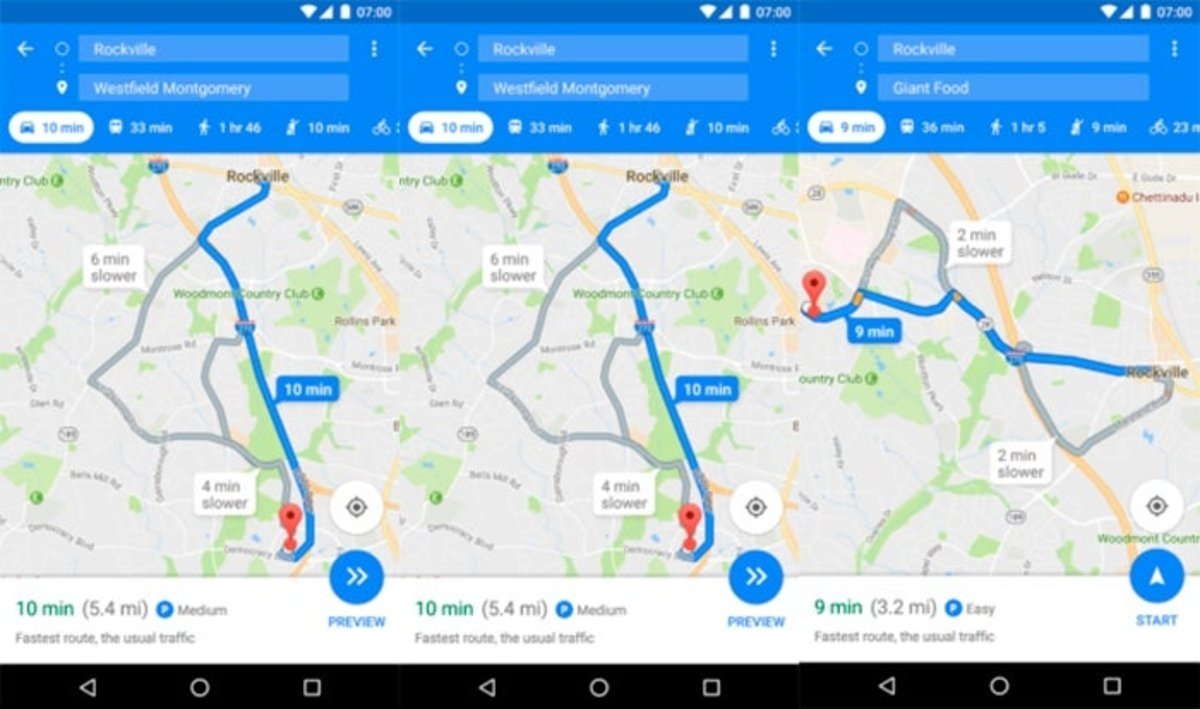 parking libre google maps