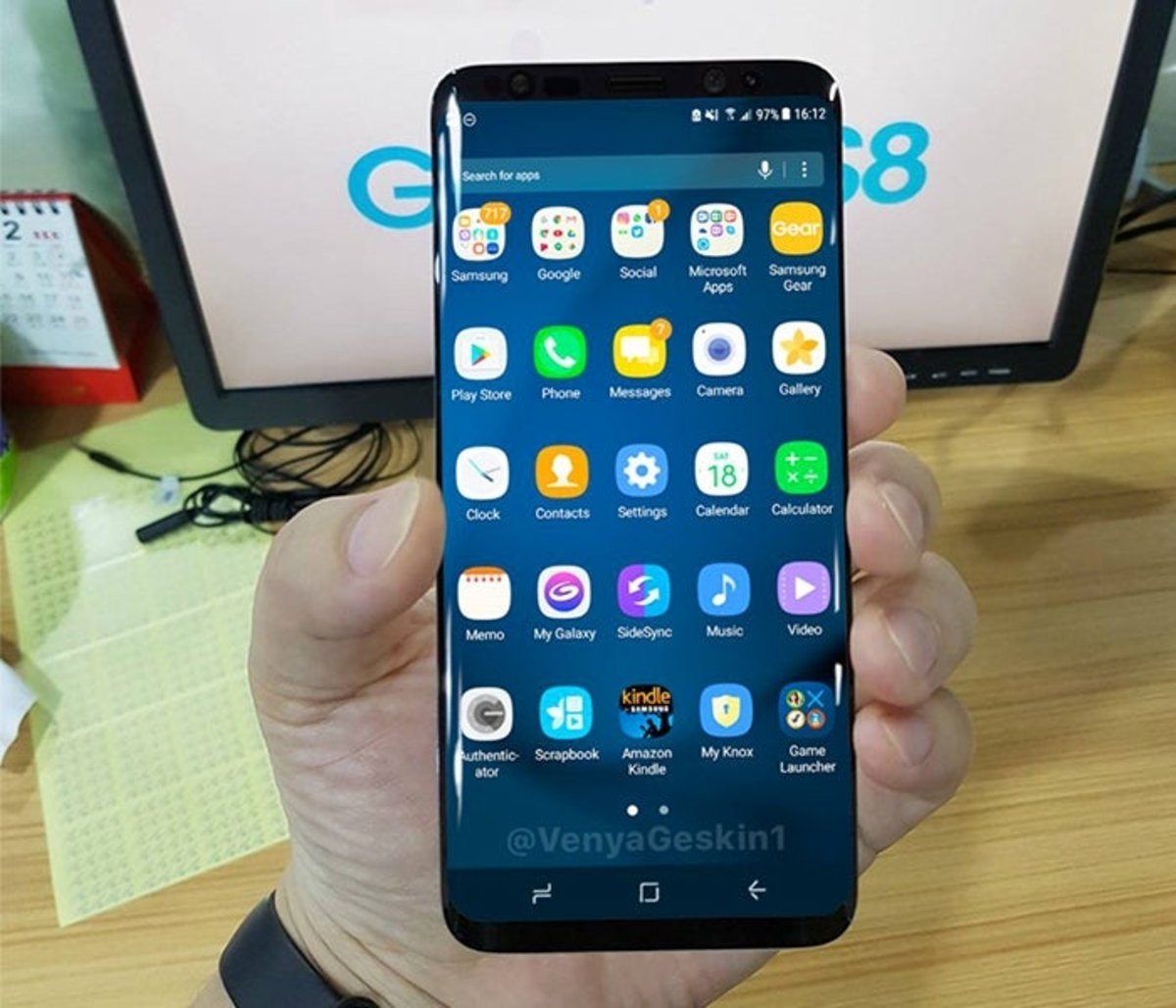 Samsung Galaxy S8, render basado en filtraciones