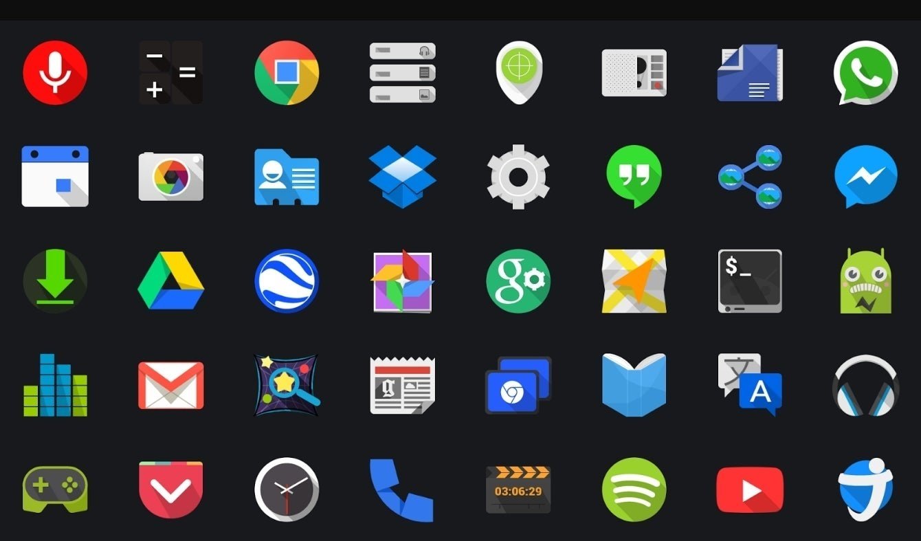 Pack de iconos Android, Shapes and Shades