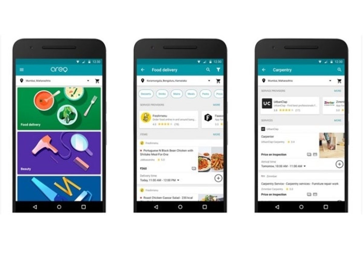 Google entra en el negocio de la comida a domicilio con una nueva app