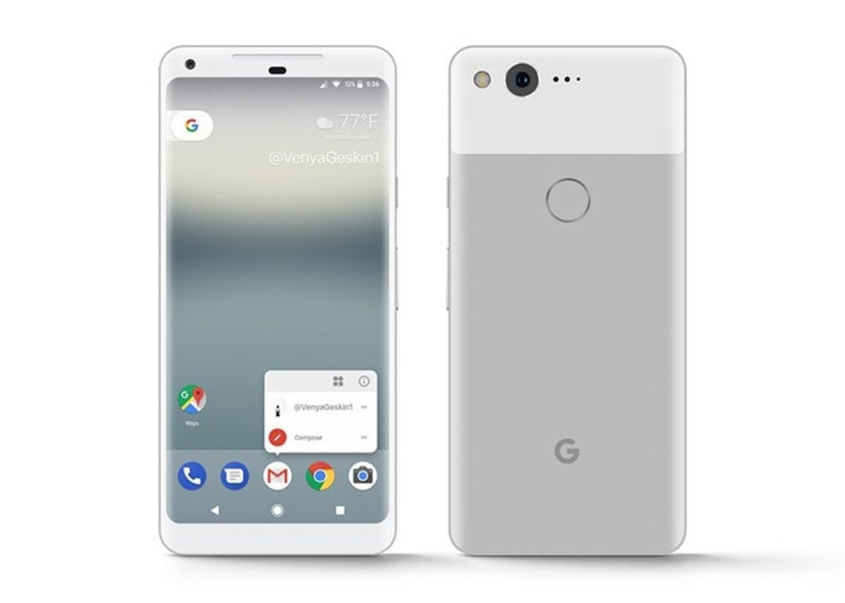 Así sería el nuevo Google Pixel XL de 2017 en color blanco