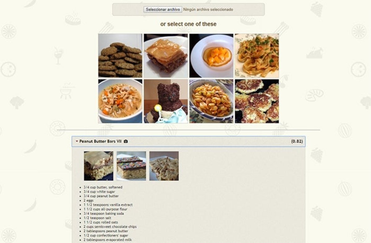 Pic2Recipe página web identificar receta app Android