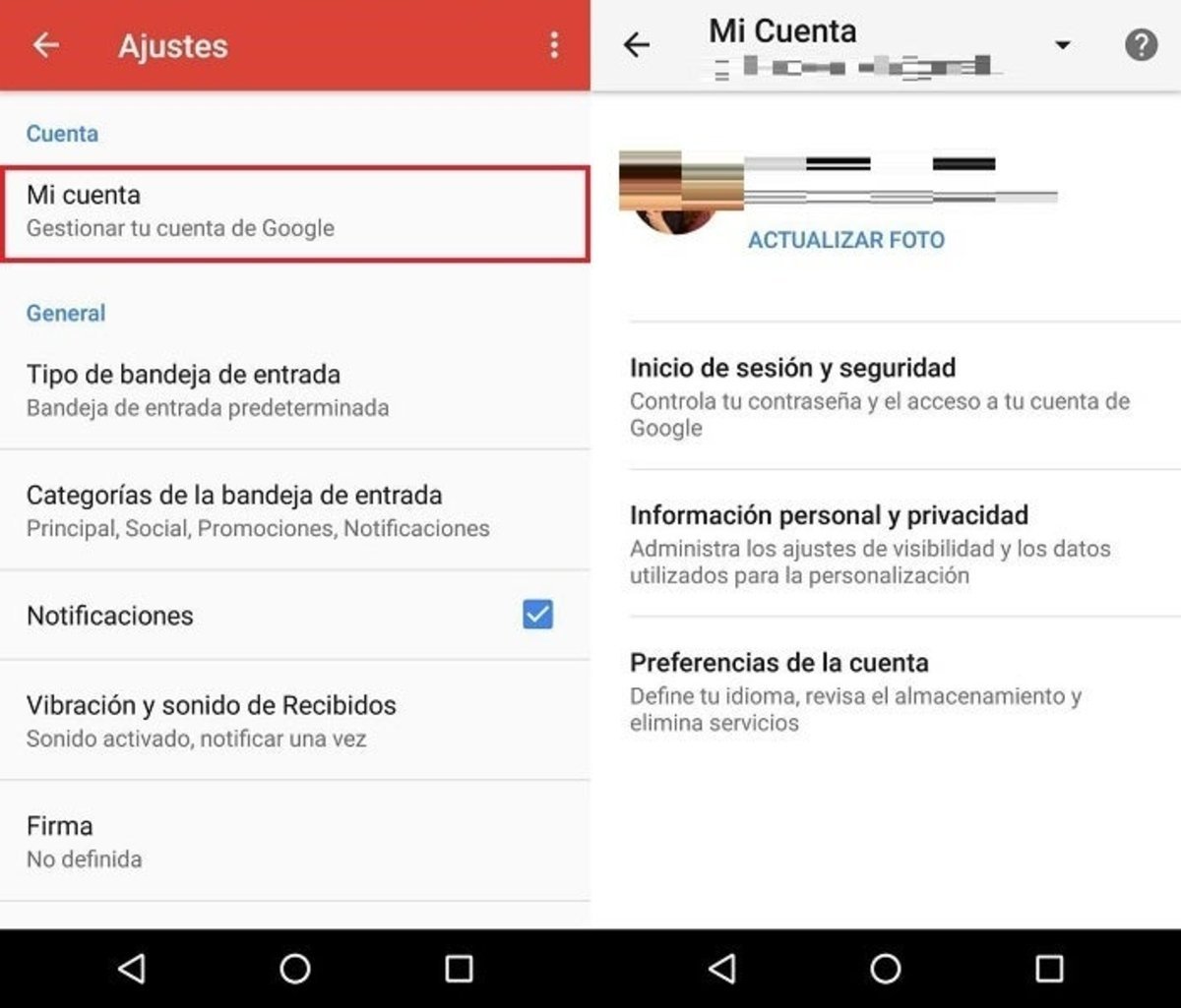 Ya podemos cambiar los datos de acceso a Gmail desde Android - Cómo Recuperar Mi Contraseña De Mi Correo Electrónico