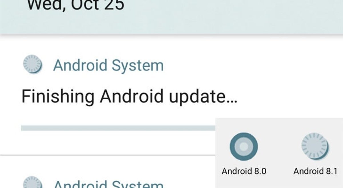 Icono de sistema en Android 8.1