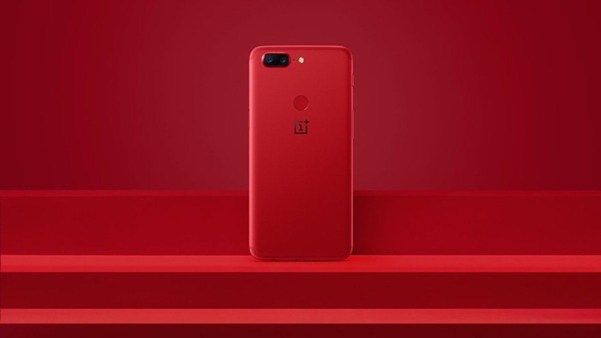 OnePlus 5t rojo lava