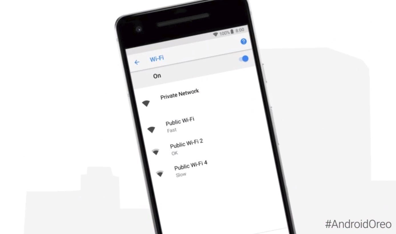 WiFis abiertas en Android 8.1