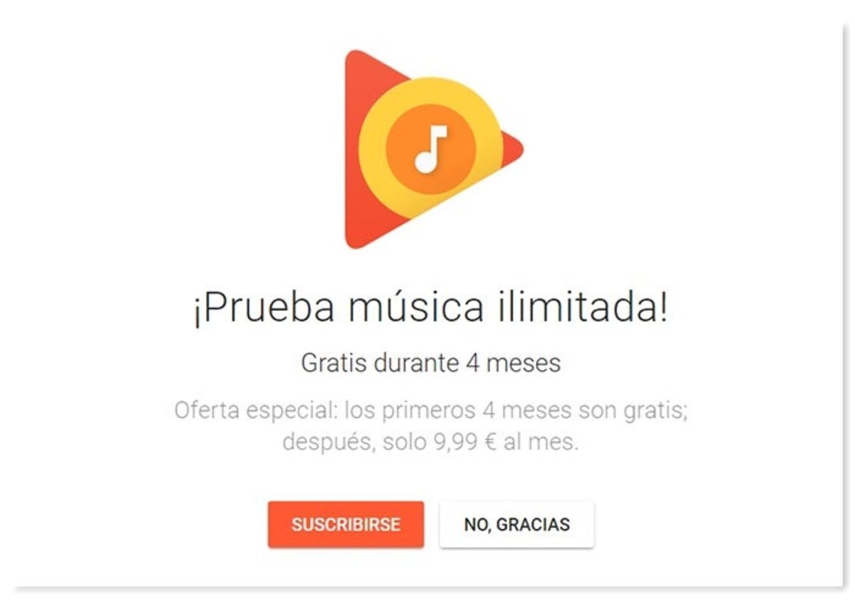 Musica gratis en Google Play Music