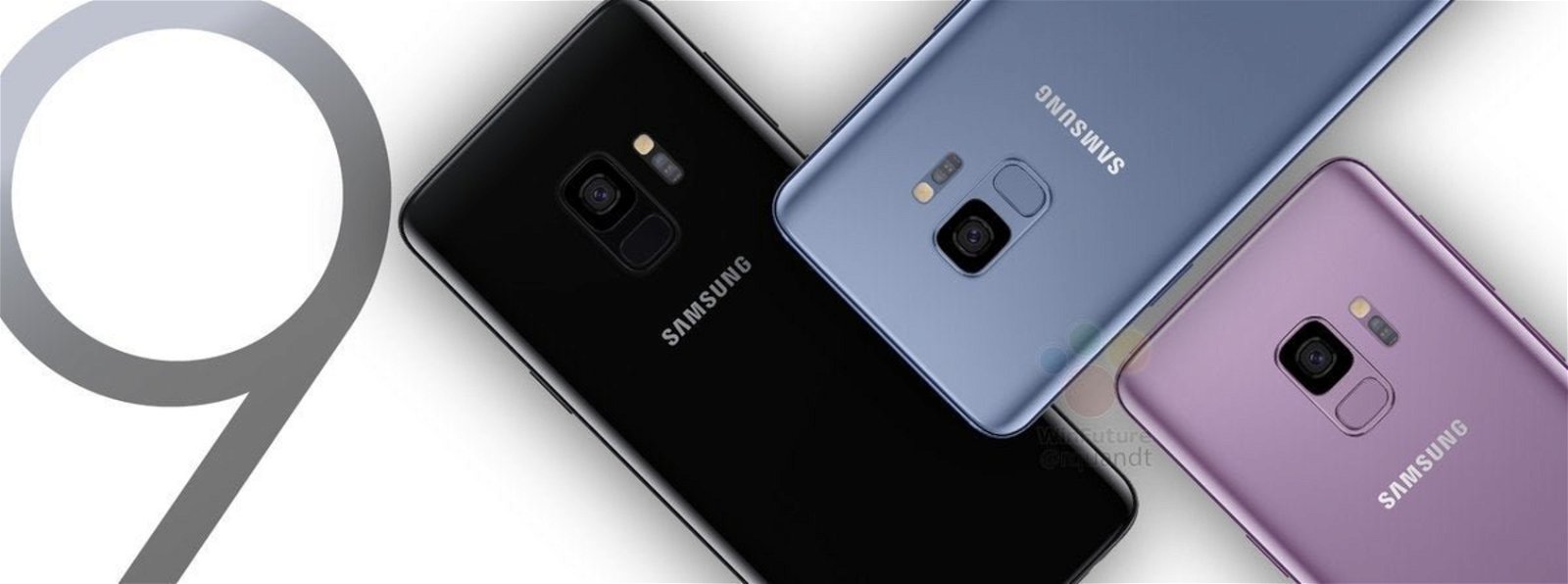 Samsung Galaxy S9 en tres colores