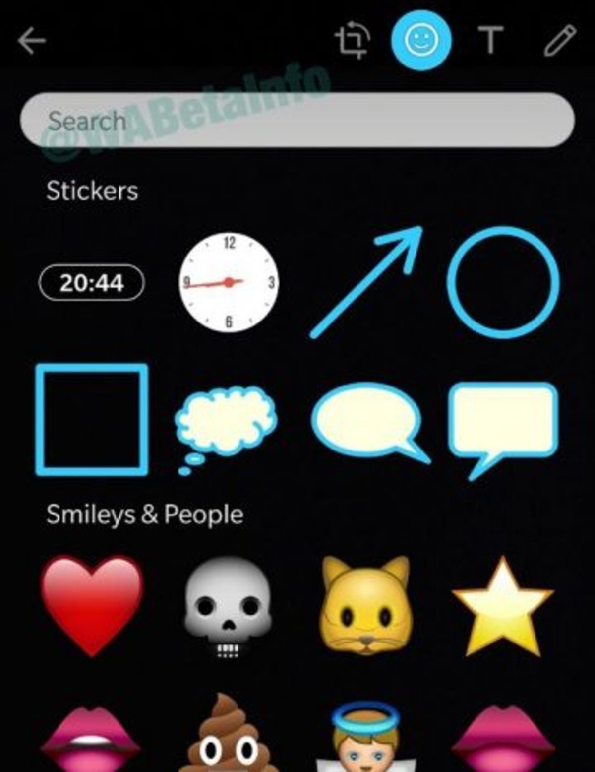 ¡Así es la búsqueda de stickers en WhatsApp!