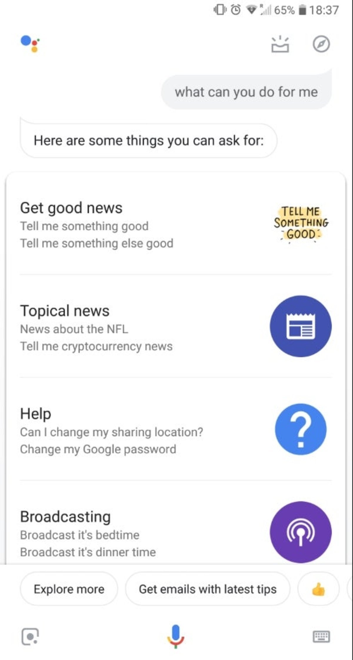 Las respuestas de Google Assistant reciben nuevo diseño Material Theme
