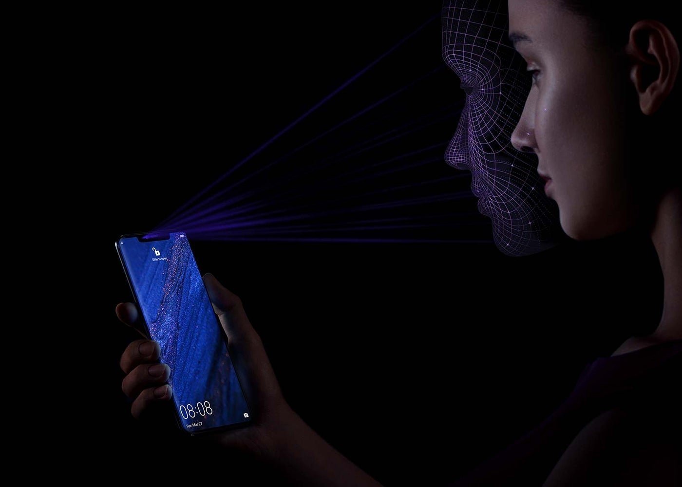Huawei P20 y P20 Pro, desbloqueo facial 3D