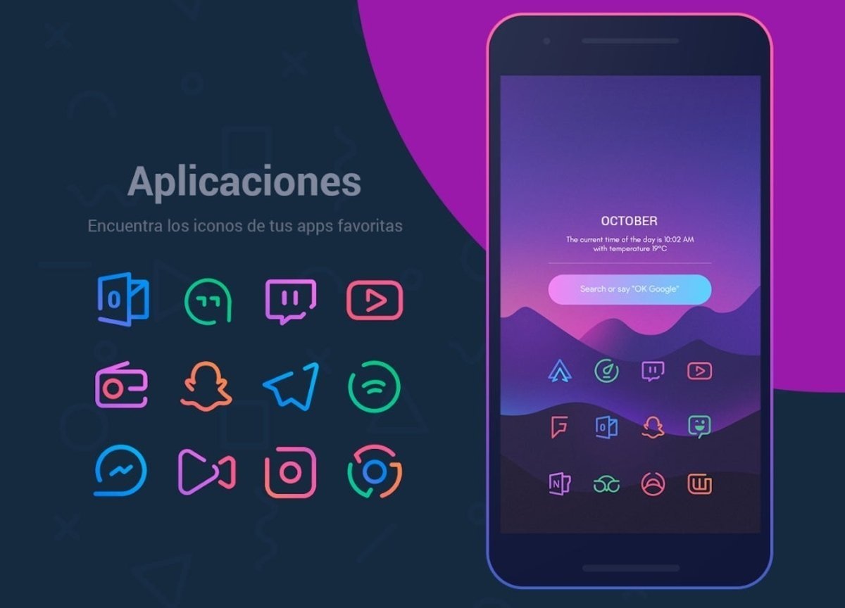 LineBit Icon Pack para Android