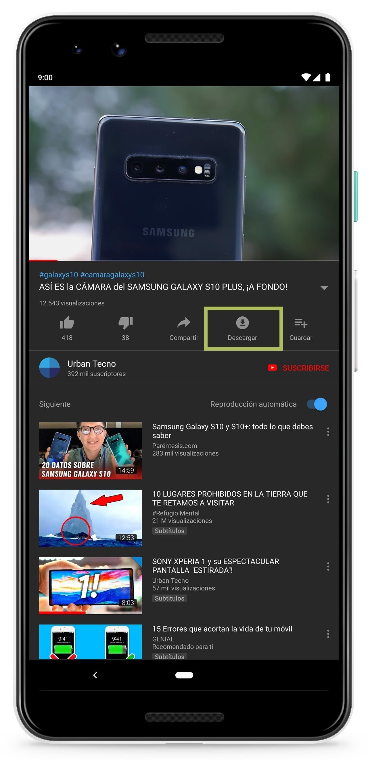 Cómo ver vídeos de YouTube sin conexión a Internet en tu móvil