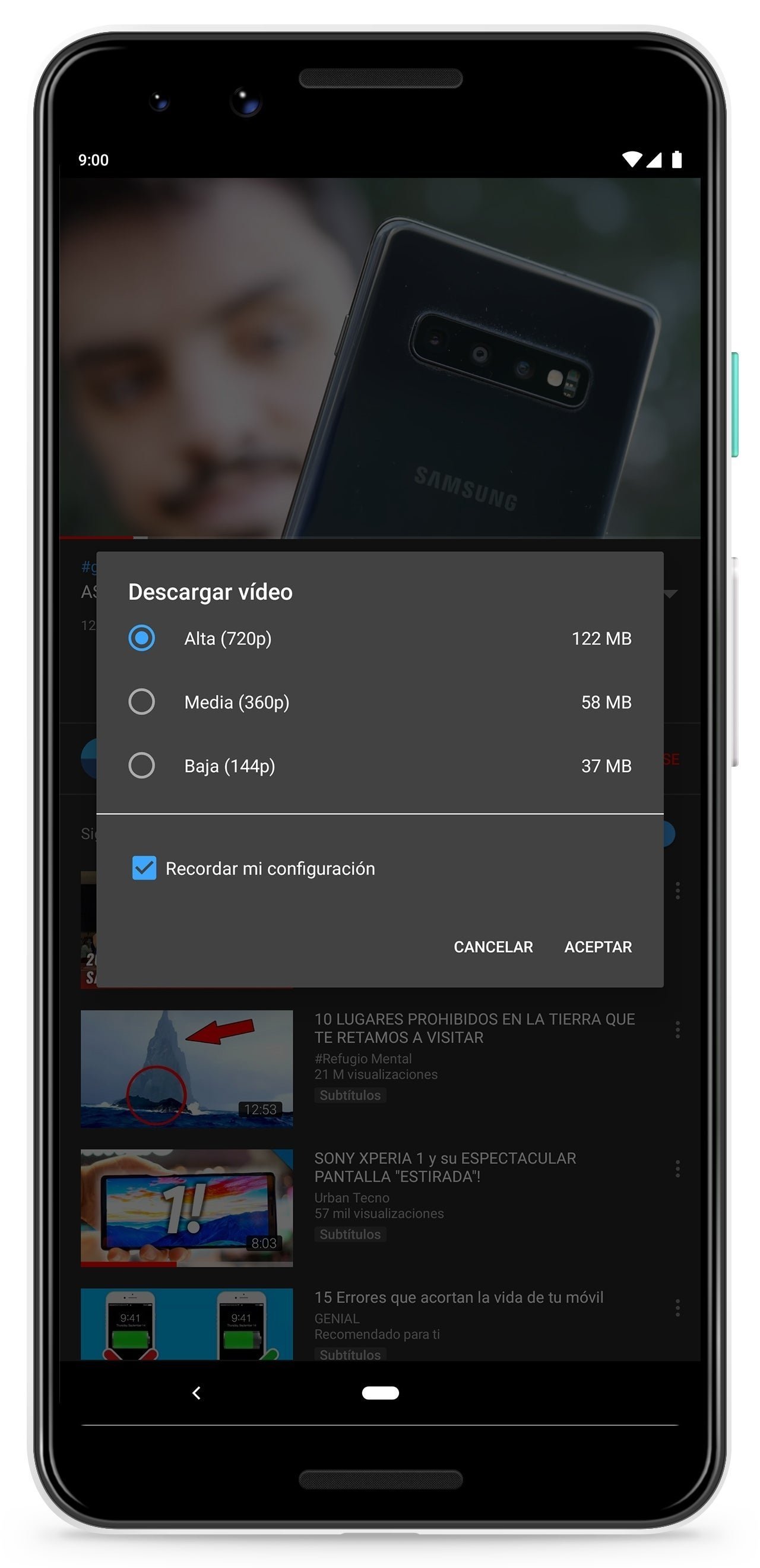 Cómo ver vídeos de YouTube sin conexión a Internet en tu móvil