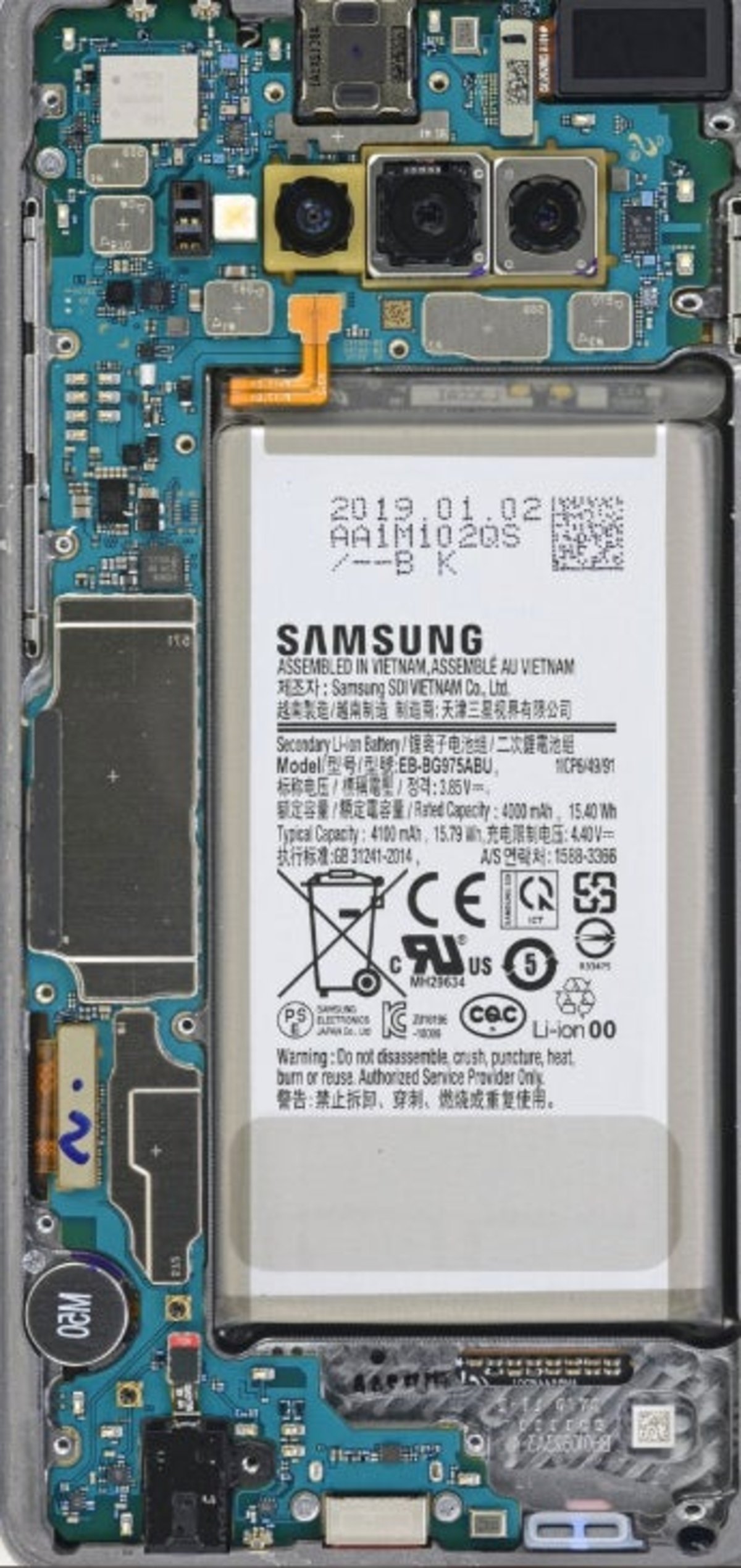 Samsung Galaxy S10 fondos pantalla trasera